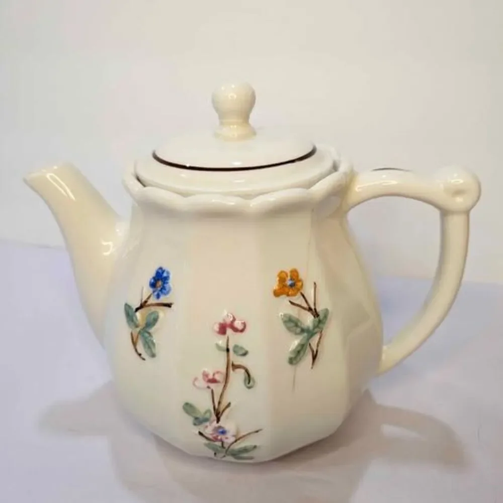 Porcelier Floral Teapot